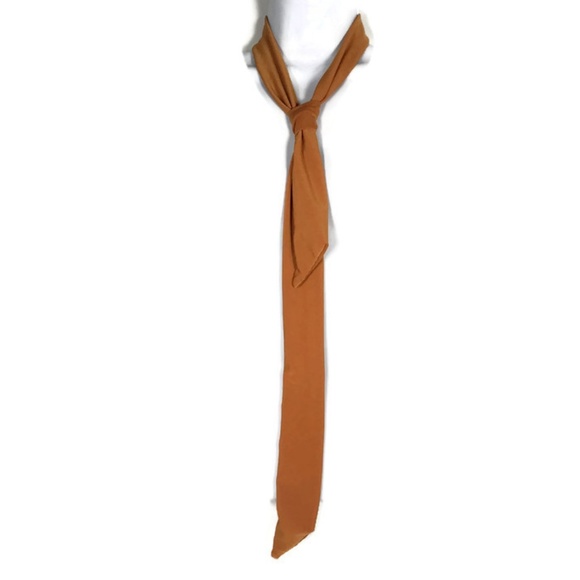 Rust Skinny Tie Skinny Scarves - Picture 1 of 4
